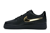 Фото № 5 с приближением к товару «‎Nike Air Force 1 Black Metallic Gold Removable Swoosh Pack»