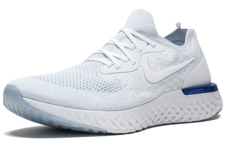 Фото № 2 с приближением к товару «‎Nike Epic React Flyknit White Racer Blue»