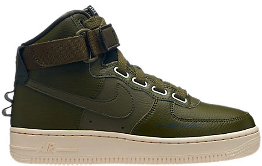 Фото № 1 с приближением к товару «‎Nike Air Force 1 High Utility Olive Canvas »