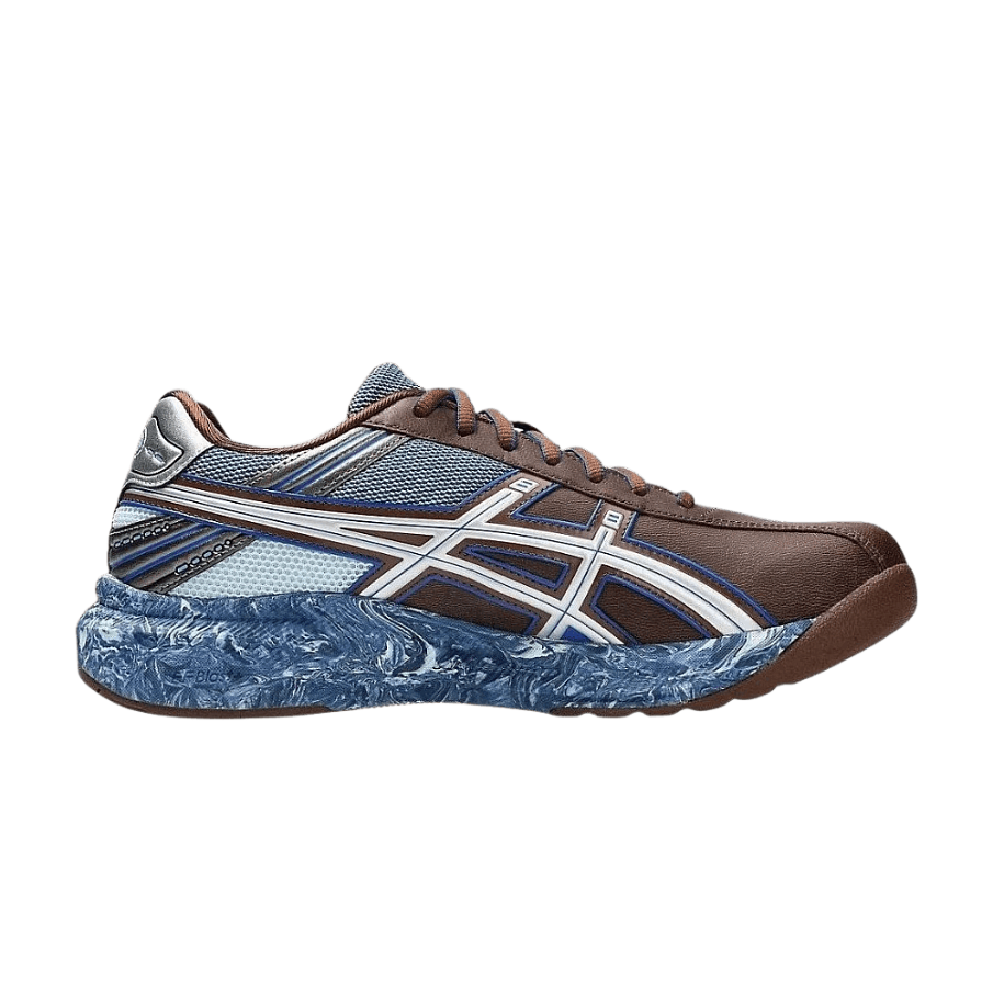 Фото № 1 с приближением к товару «‎ASICS Women's Lyasa FF LI Tabi Kiko Kostadinov Reddish Brown ASICS Blue (1202A544-200)»