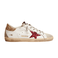 Фото № 1 с приближением к товару «‎Golden Goose Women's Superstar White Red Gold Glitter»