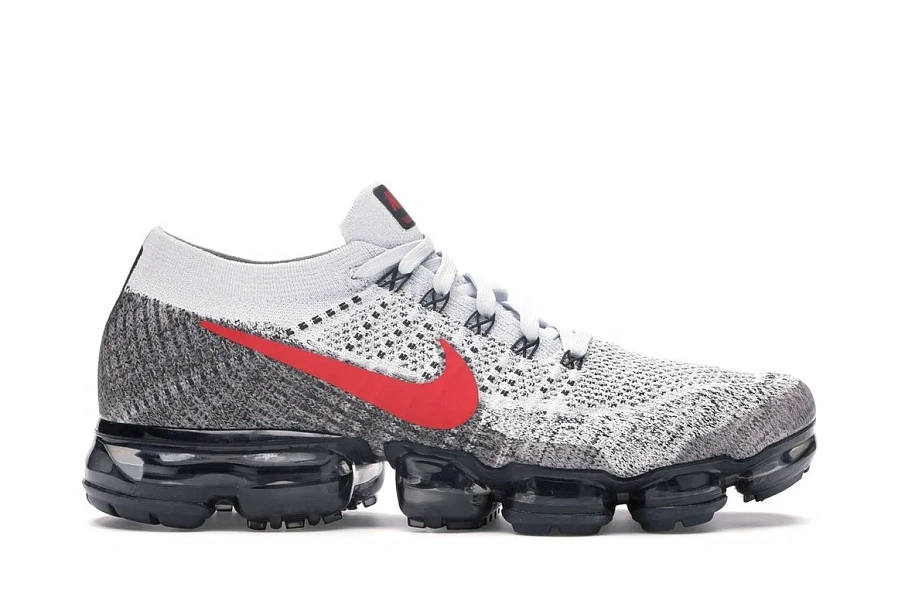 Фото № 1 с приближением к товару «‎Nike Air VaporMax Platinum Red Black»