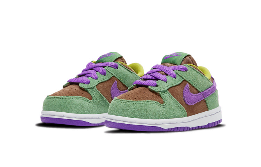 Фото № 3 с приближением к товару «‎(TD) Nike Dunk Low SP "Veneer" BrownGreenPurple»