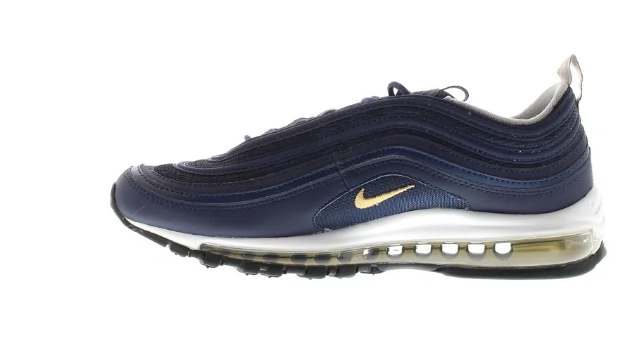 Фото № 3 с приближением к товару «‎Nike Air Max 97 Midnight Navy Metallic Gold»