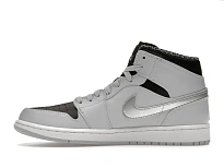 Фото № 3 с приближением к товару «‎Jordan 1 Mid Pure Platinum Metallic Silver»