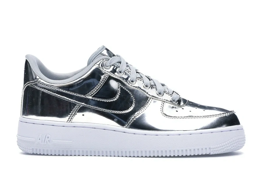 Фото № 1 с приближением к товару «‎Nike Air Force 1 Low Metallic Chrome »