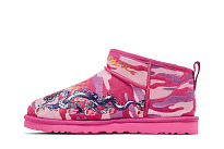 Фото № 4 с приближением к товару «‎Palace x UGG Classic Ultra Mini Boot Pink Camo»