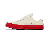 Фото № 4 с приближением к товару «‎Comme des Garçons Play x Converse Chuck 70 Low Pristine Red»