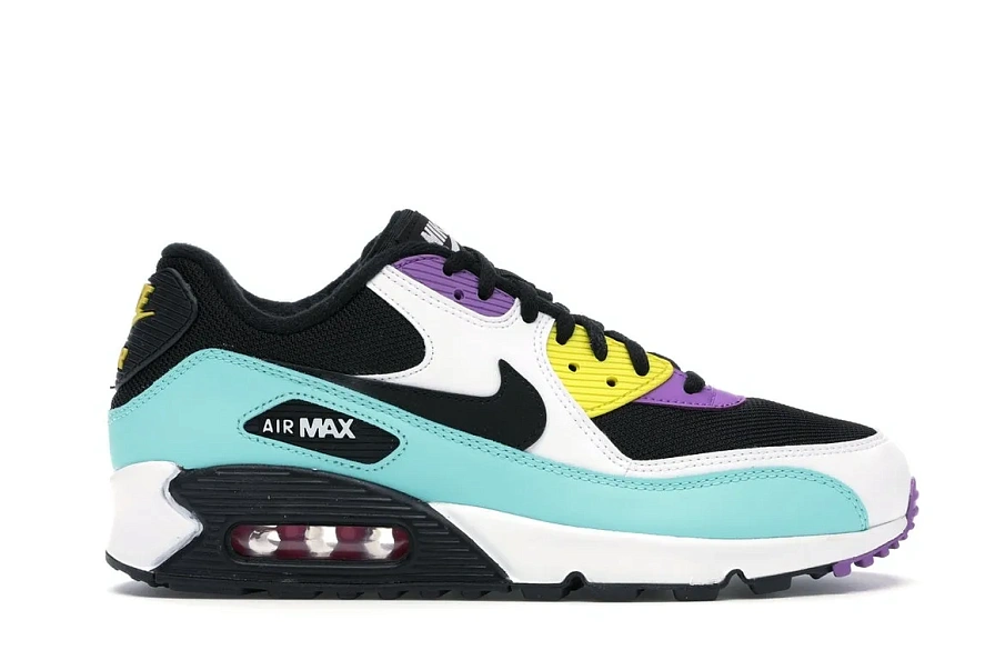 Фото № 1 с приближением к товару «‎Nike Air Max 90 Black Bright Violet White»