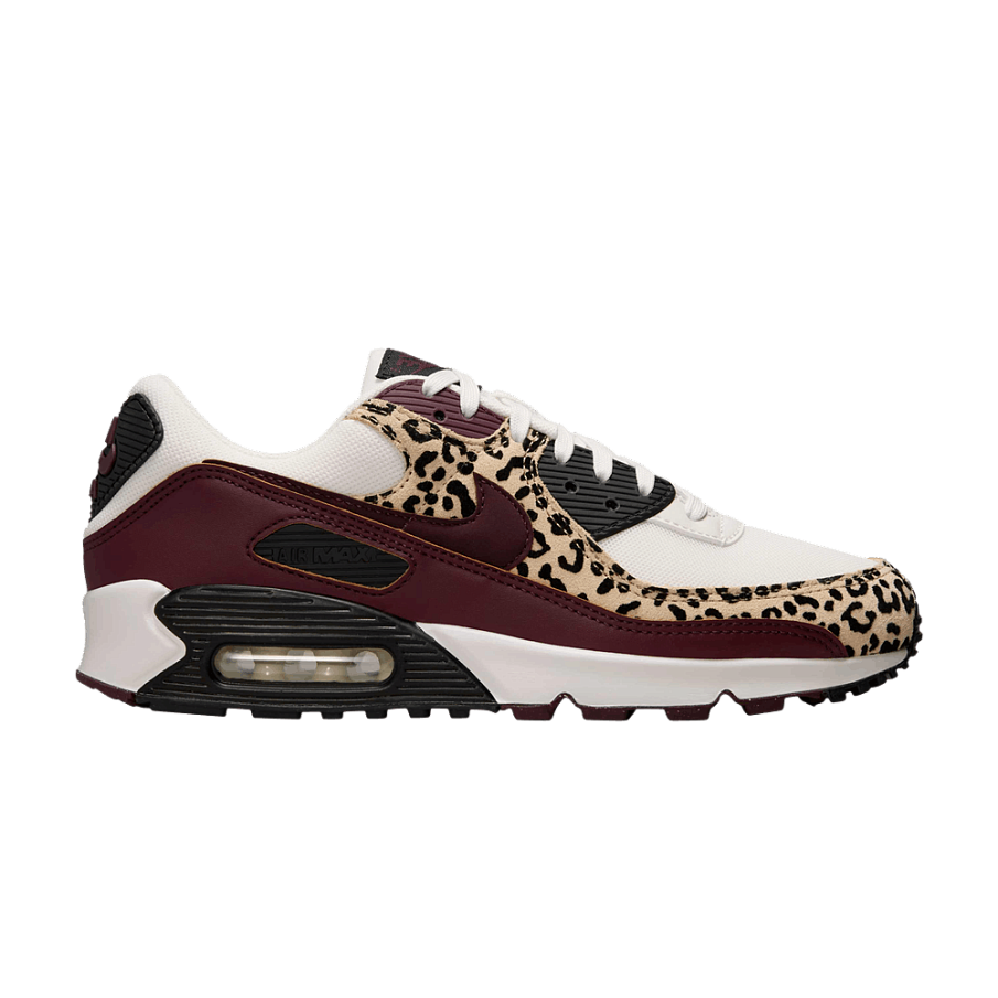 Фото № 1 с приближением к товару «‎Nike Women's Air Max 90 Burgundy Leopard»