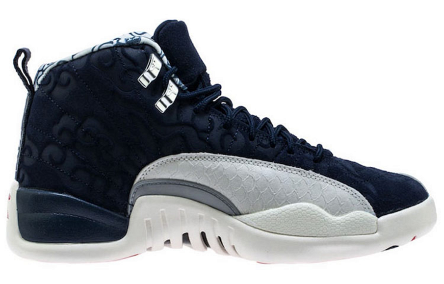 Фото № 2 с приближением к товару «‎Nike Air Jordan 12 International Flight Basketball Shoes blue»