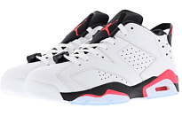 Фото № 3 с приближением к товару «‎Jordan 6 Retro Low White Infrared 23 Black (GS)»