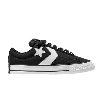 Converse Star Player 76 Low Puff - Black White - 1