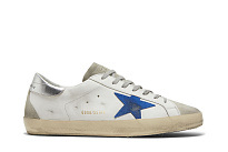 Фото № 2 с приближением к товару «‎Golden Goose Superstar White Electric Blue»