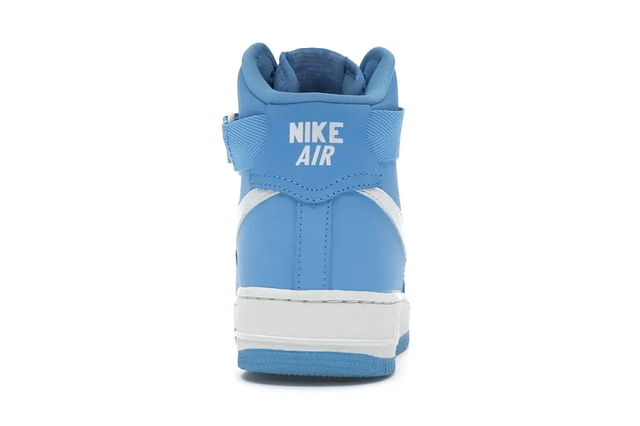 Фото № 4 с приближением к товару «‎Nike Air Force 1 Hi Retro Qs University Blue/Summit White»