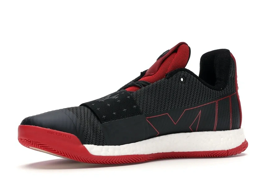 Фото № 4 с приближением к товару «‎adidas Harden Vol. 3 Core Black Scarlet»