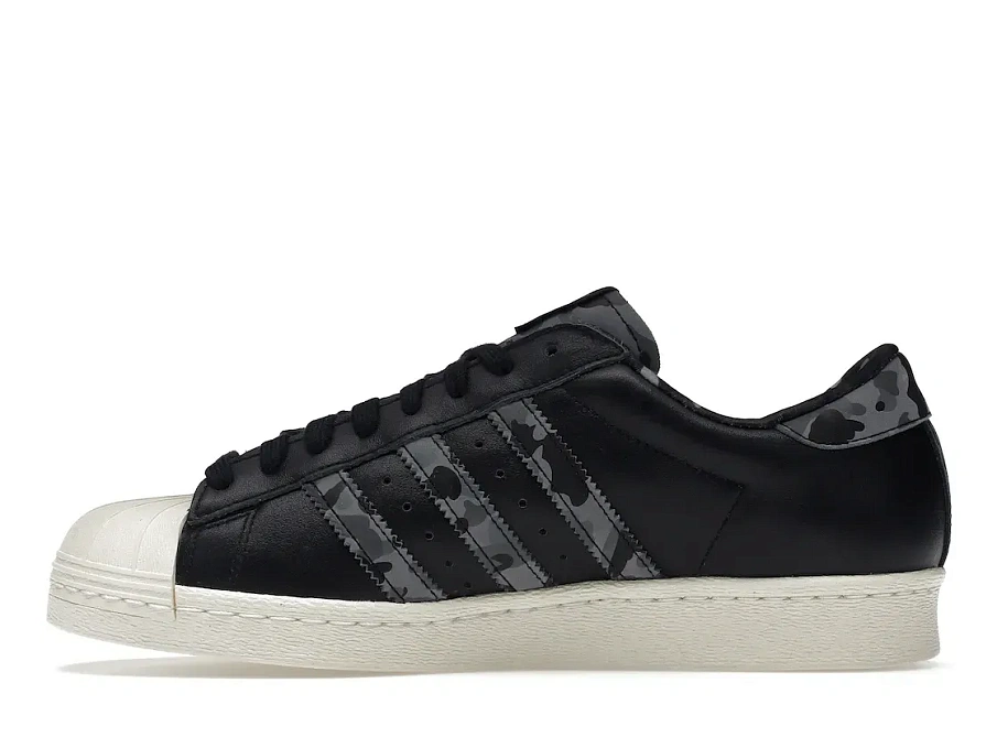 Фото № 3 с приближением к товару «‎adidas Superstar 80s Undefeated Bape Black»