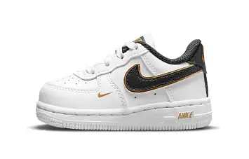 (TD) Nike Force 1 LV8 WhiteBlackGold - 1