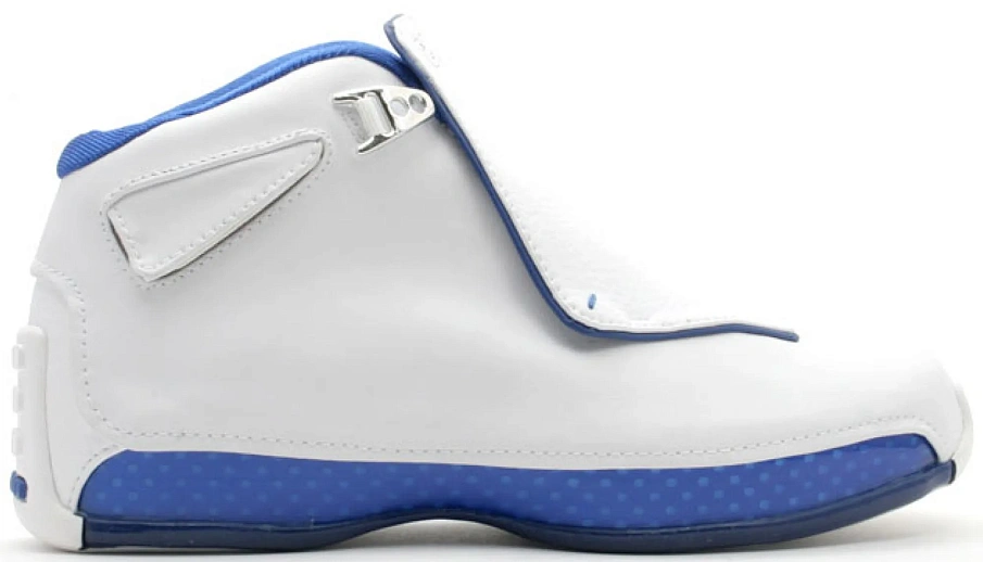 Фото № 1 с приближением к товару «‎Jordan 18 White Sport Royal »