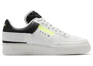 Nike Air Force 1 Low Type White Barely Volt (CK6923-100)