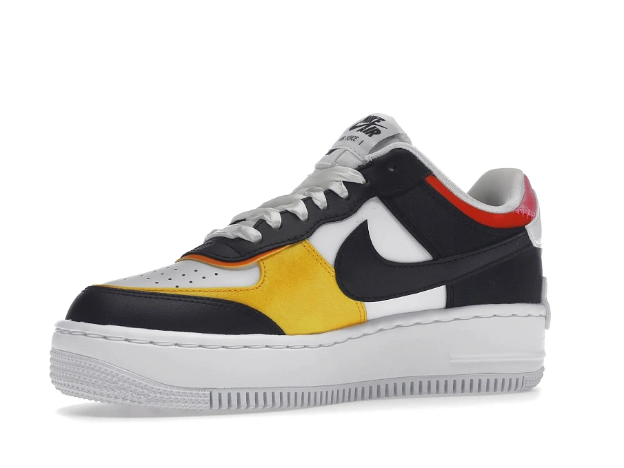 Фото № 3 с приближением к товару «‎Nike Air Force 1 Low Shadow White Black Multi-Color »