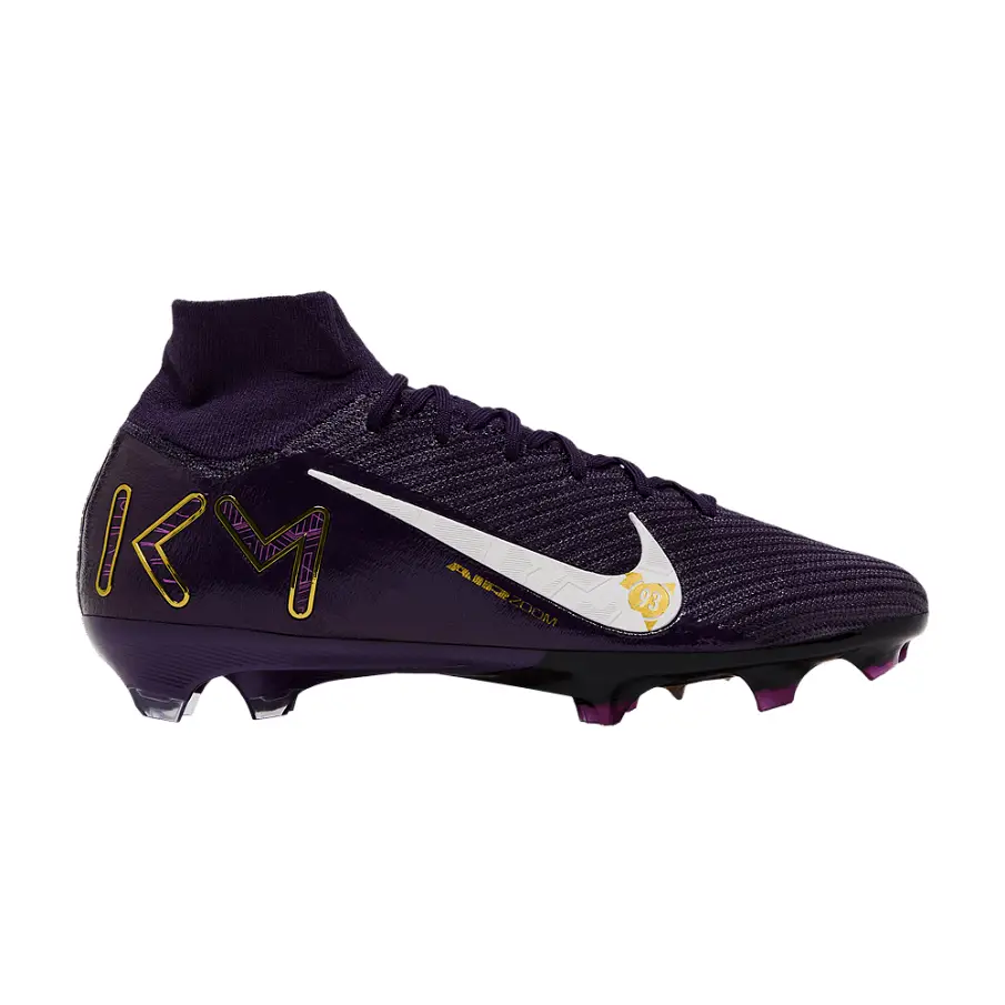 Фото № 1 с приближением к товару «‎Kylian Mbappé x Nike Zoom Mercurial Superfly 10 Elite FG Grand Purple (FQ8692-500)»