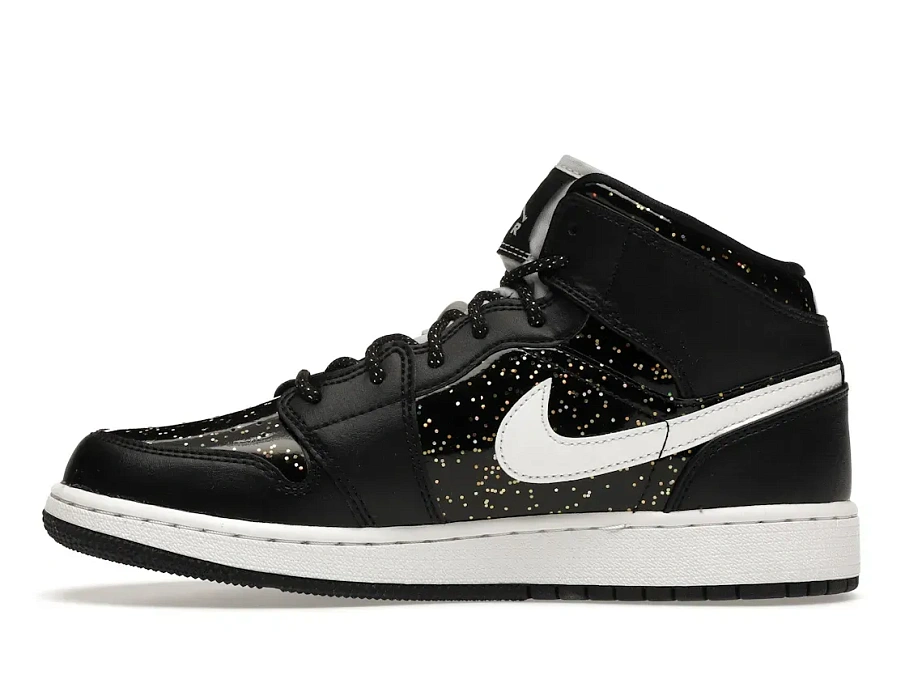 Фото № 3 с приближением к товару «‎Jordan 1 Mid Black Speckle »