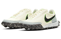 Фото № 3 с приближением к товару «‎Nike Waffle Racer Crater Sports Casual Shoes Pale Ivory Electric Green»