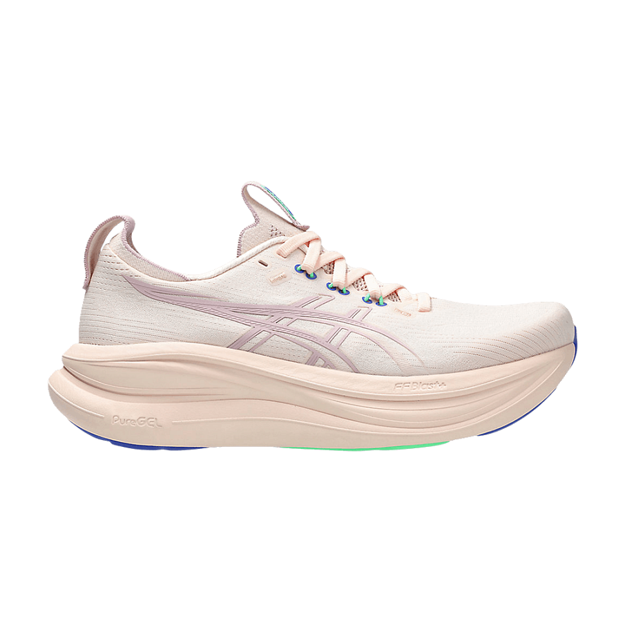 Фото № 1 с приближением к товару «‎ASICS Women's Gel Nimbus 28 D Wide Pearl Pink Morganite»