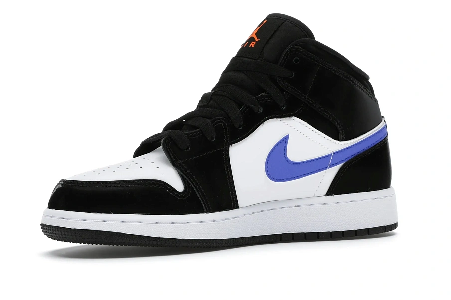 Фото № 4 с приближением к товару «‎Jordan 1 Mid Black Racer Blue White »