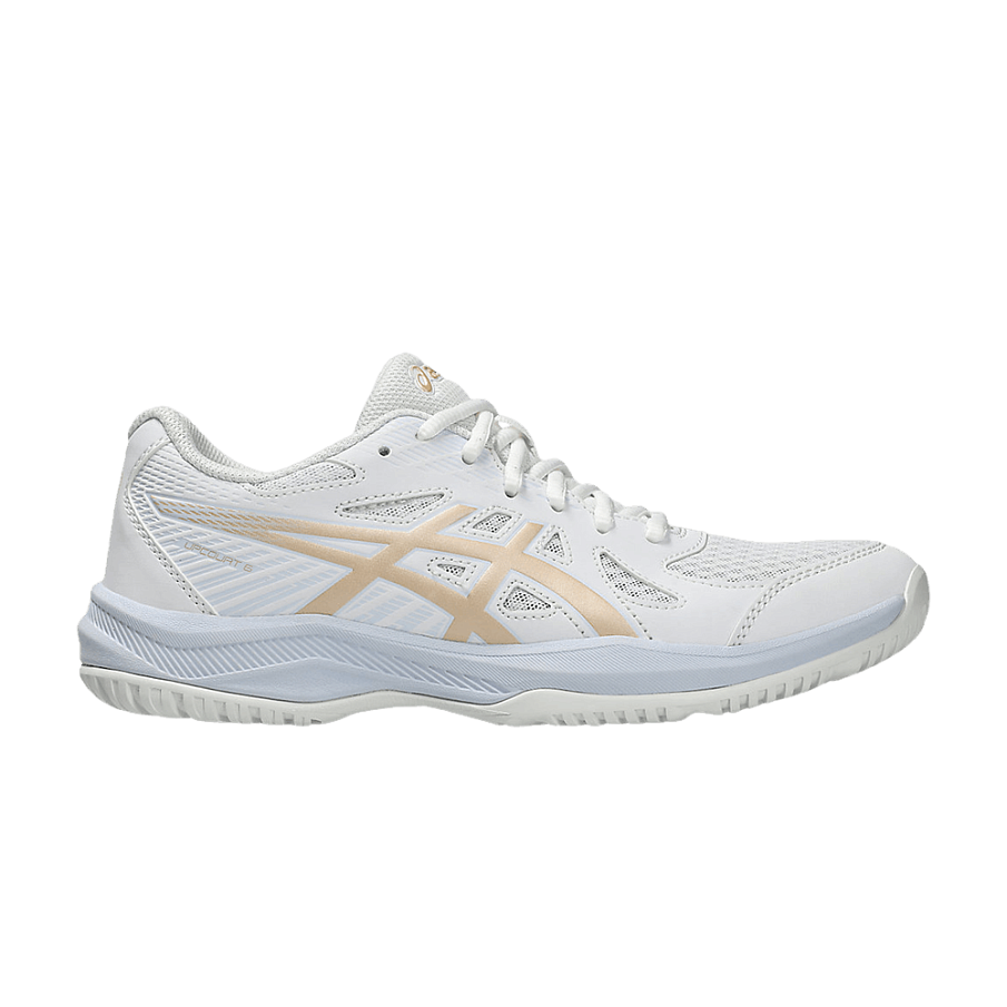Фото № 1 с приближением к товару «‎ASICS Women's Upcourt 6 White Champagne (1072A107-103)»