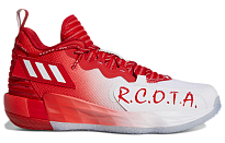 Фото № 2 с приближением к товару «‎adidas Dame 7 Basketball Shoes RedWhite»