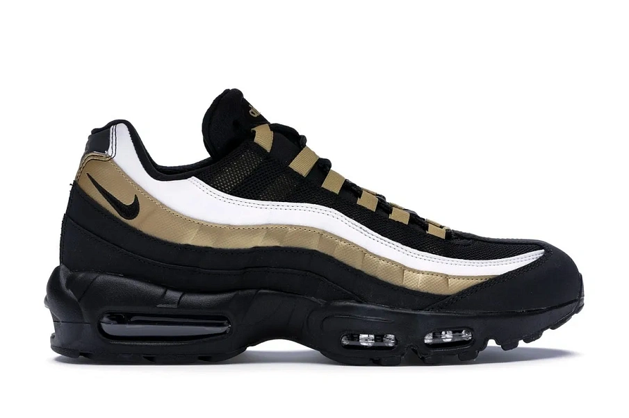 Фото № 1 с приближением к товару «‎Nike Air Max 95 OG Black Metallic Gold White»