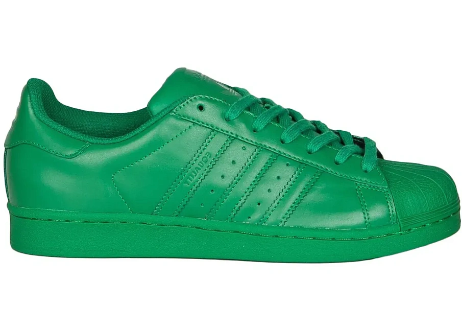 Фото № 1 с приближением к товару «‎adidas Superstar Pharell Supercolor Pack Green»