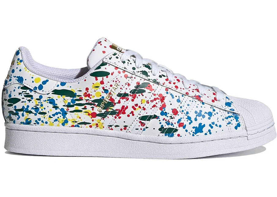 Фото № 1 с приближением к товару «‎adidas Superstar Splashes, Splatter and Drips White»