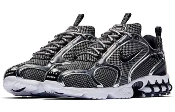 Stussy X Nike Air Zoom Spiridon Cg 2 Sports Casual Shoes Pure PlatinumBlack-White (CU1854-001) - 3
