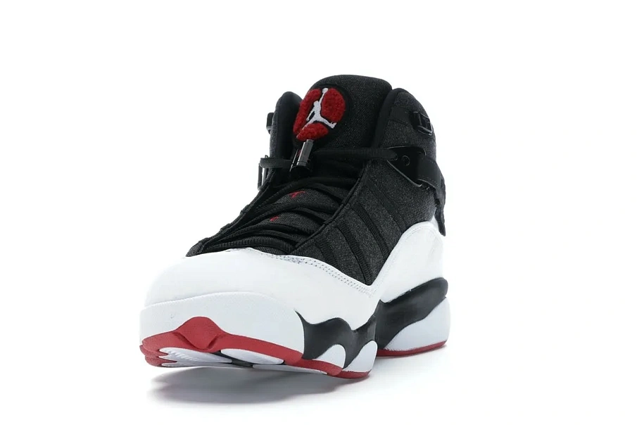 Фото № 6 с приближением к товару «‎Jordan 6 Rings Black White Gym Red»