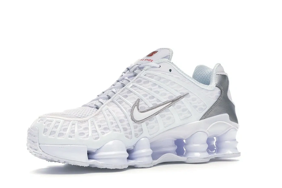 Фото № 4 с приближением к товару «‎Nike Shox TL White Metallic Silver»