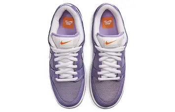 Nike SB Dunk Low "Unbleached Pack" Low-Top Sneakers WhitePurple - 5