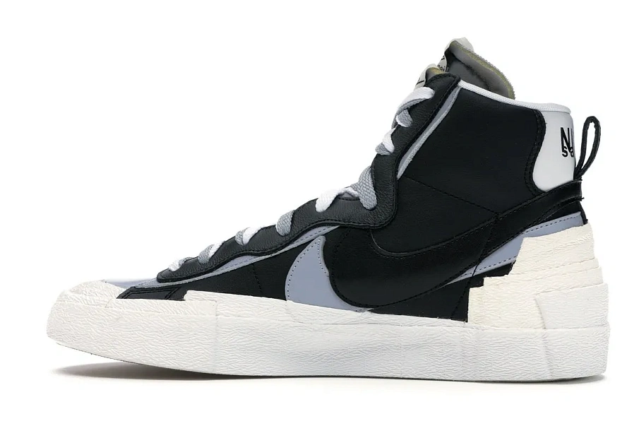 Фото № 5 с приближением к товару «‎Nike Blazer Mid sacai Black Grey»