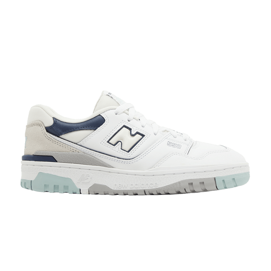 Фото № 1 с приближением к товару «‎New Balance 550 Big Kid White Winter Fog»