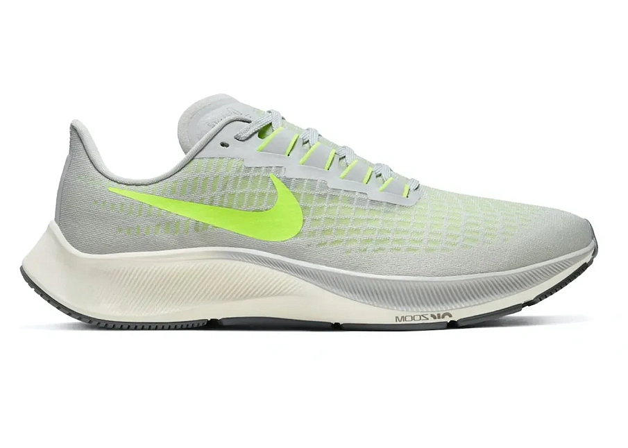 Фото № 1 с приближением к товару «‎Nike Air Zoom Pegasus 37 Grey Fog Volt Smoke Grey Sail»