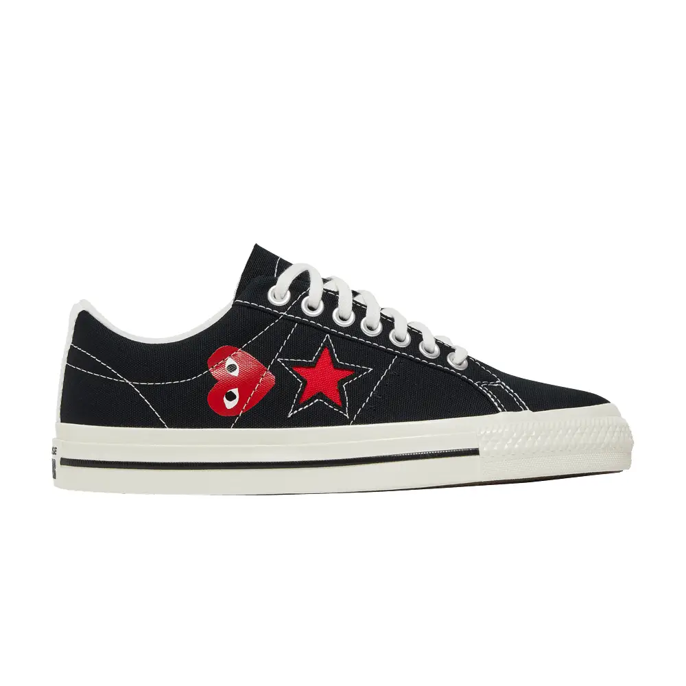 Comme des Garçons Play x Converse One Star Black White - 1
