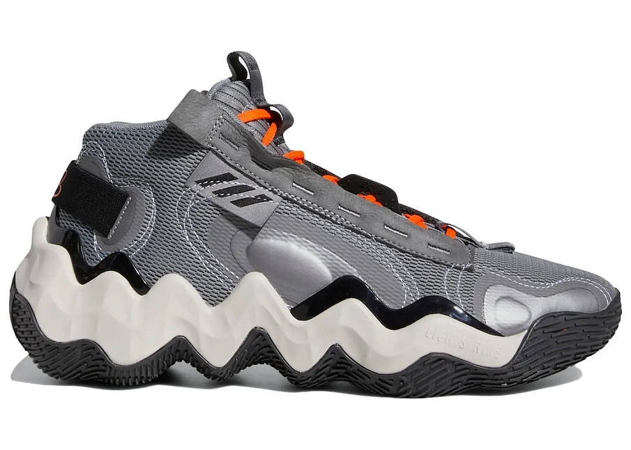 Фото № 1 с приближением к товару «‎adidas Exhibit B Candace Parker Mid Grey Impact Orange »