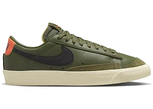 Nike Blazer Low 77 Medium Olive Orange Trans 