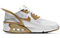 Фото № 2 с приближением к товару «‎Nike Air Max 90 FlyEase GS 'Metallic Gold'»