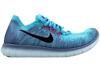 Фото № 1 с приближением к товару «‎Nike Free RN Flyknit 2017 Work Blue/Dark Obsidian »