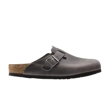 Birkenstock Boston Soft Footbed Oiled Leather Narrow Iron - 1