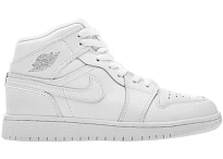 Фото № 1 с приближением к товару «‎Jordan 1 Mid White Pure Platinum (2018) »