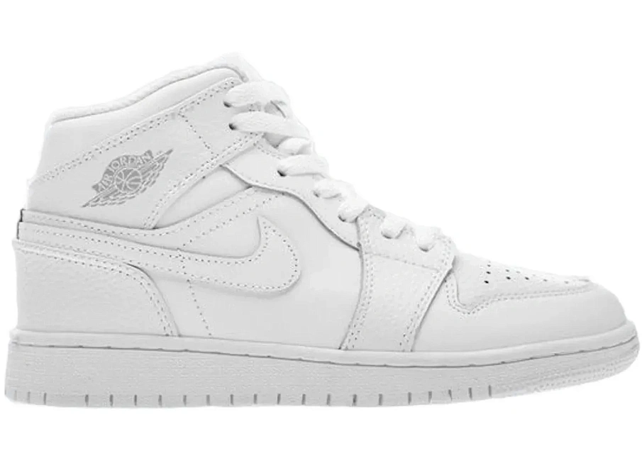Фото № 1 с приближением к товару «‎Jordan 1 Mid White Pure Platinum (2018) »